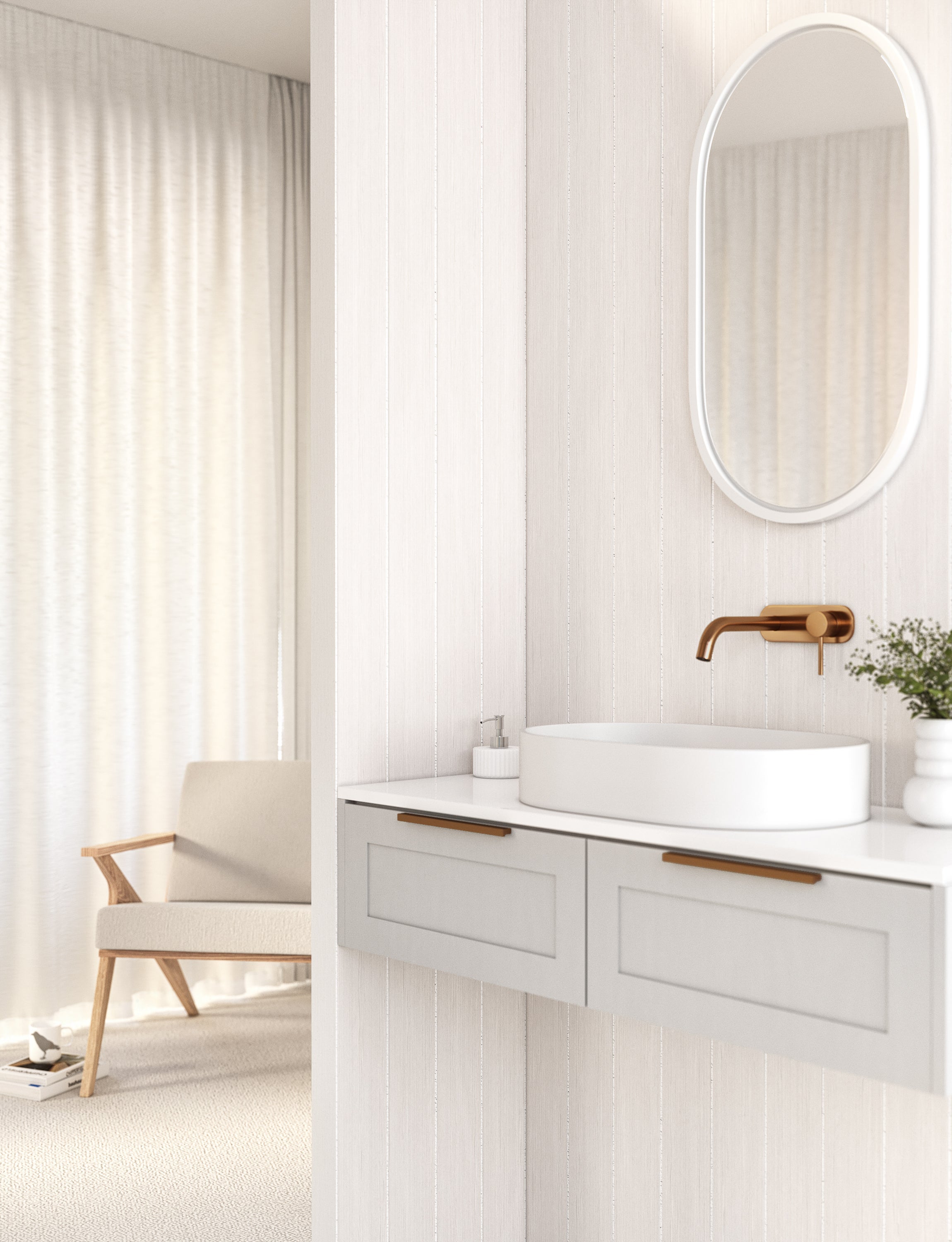 エリシアン・壁付混合水栓 壁付1穴レバーハンドル一体型