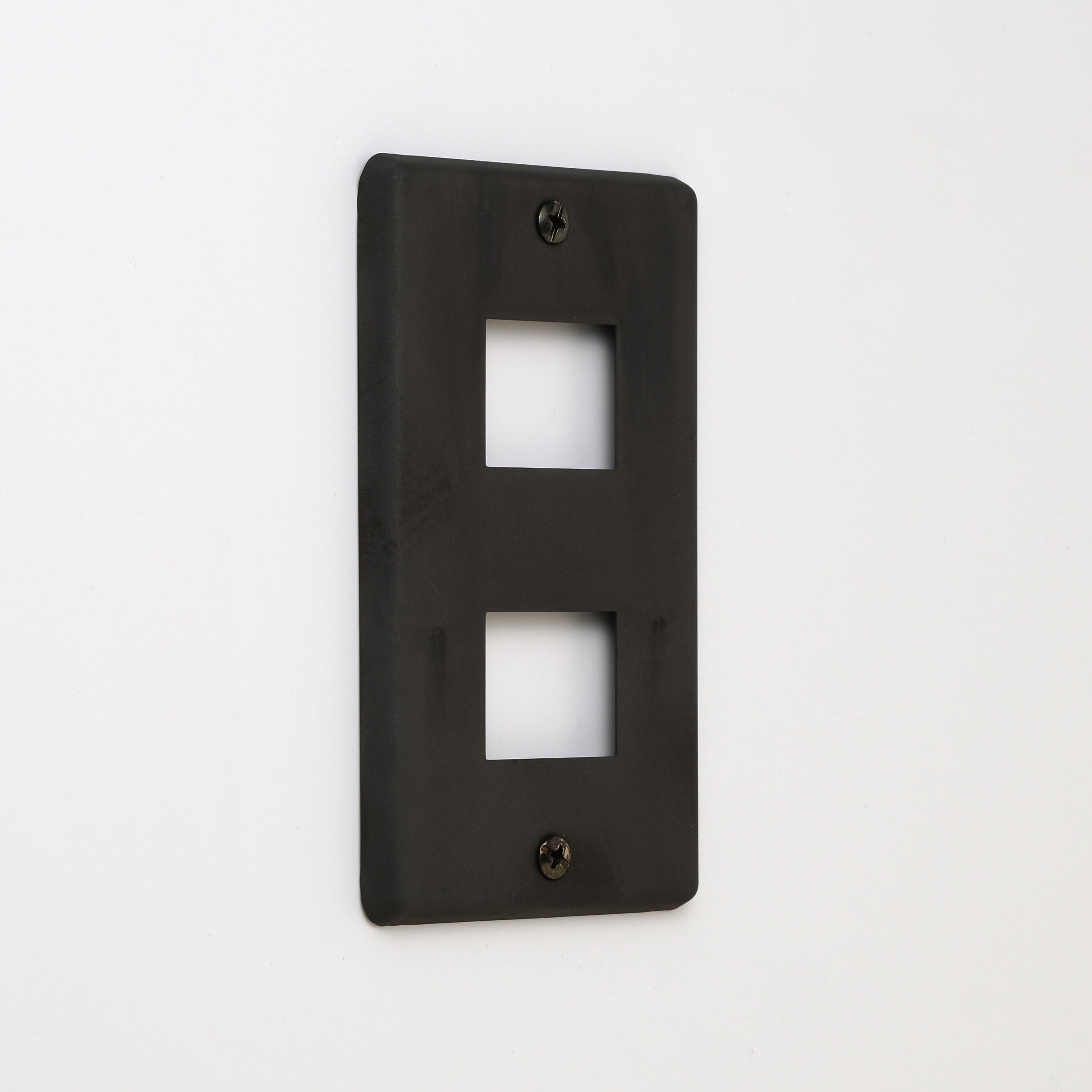 Metalist オリジナル  ステンレス黒染 プレート1連2口用