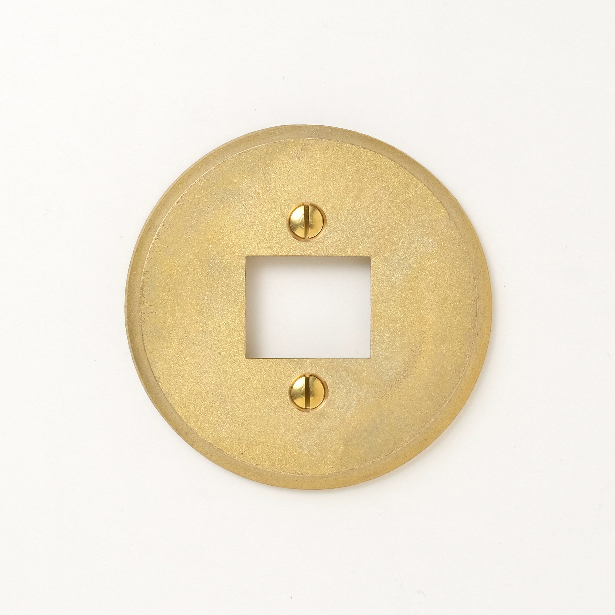 フタガミ プレート 真鍮 半連1口用 丸