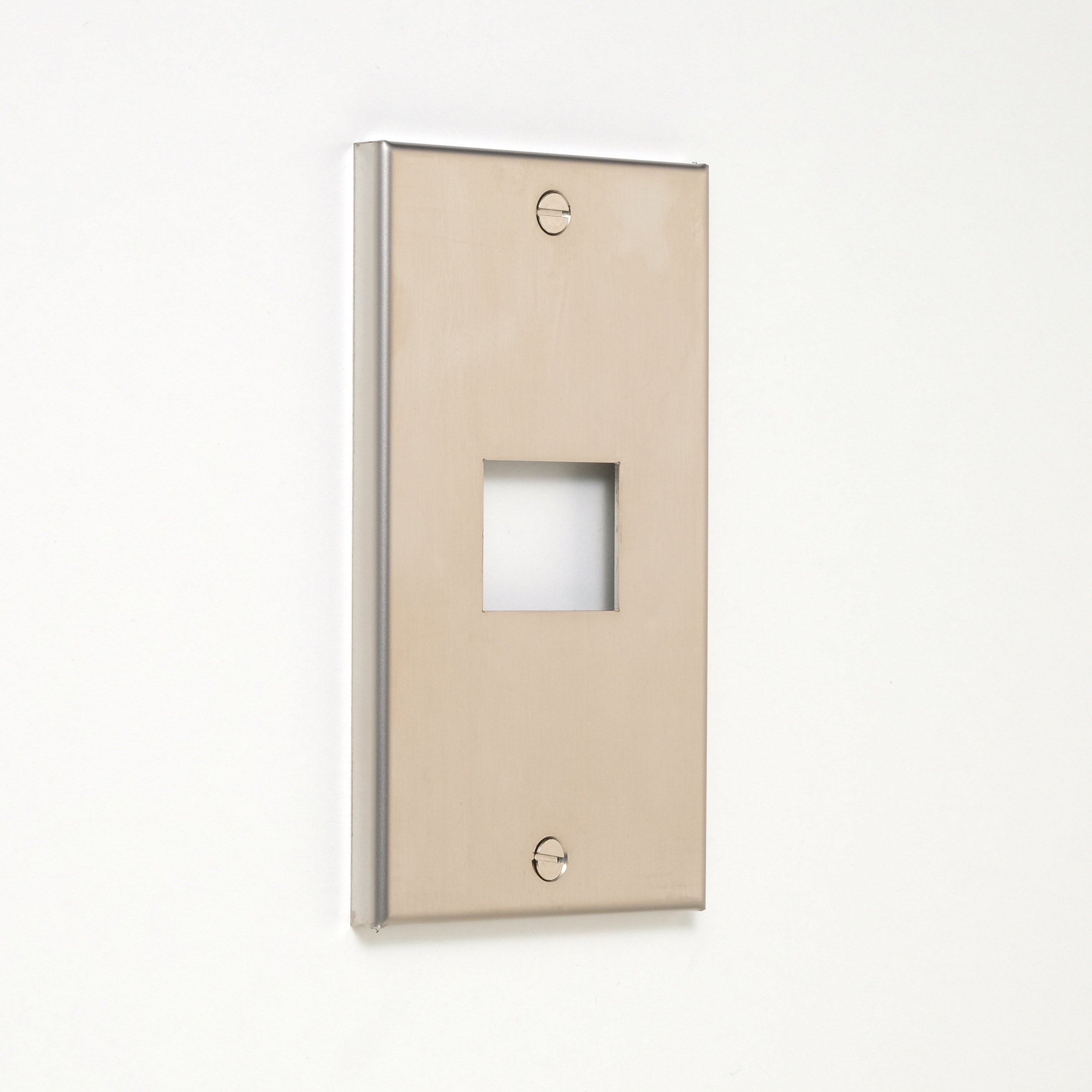 コンセンティック ステンレス素地 プレート1連1口用