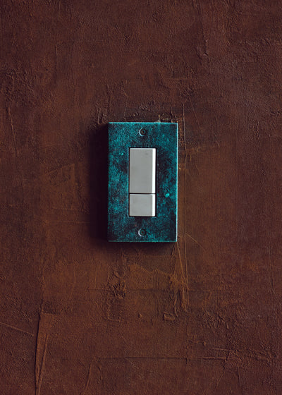 METAL PLATE 鋳肌 真鍮 1連1口