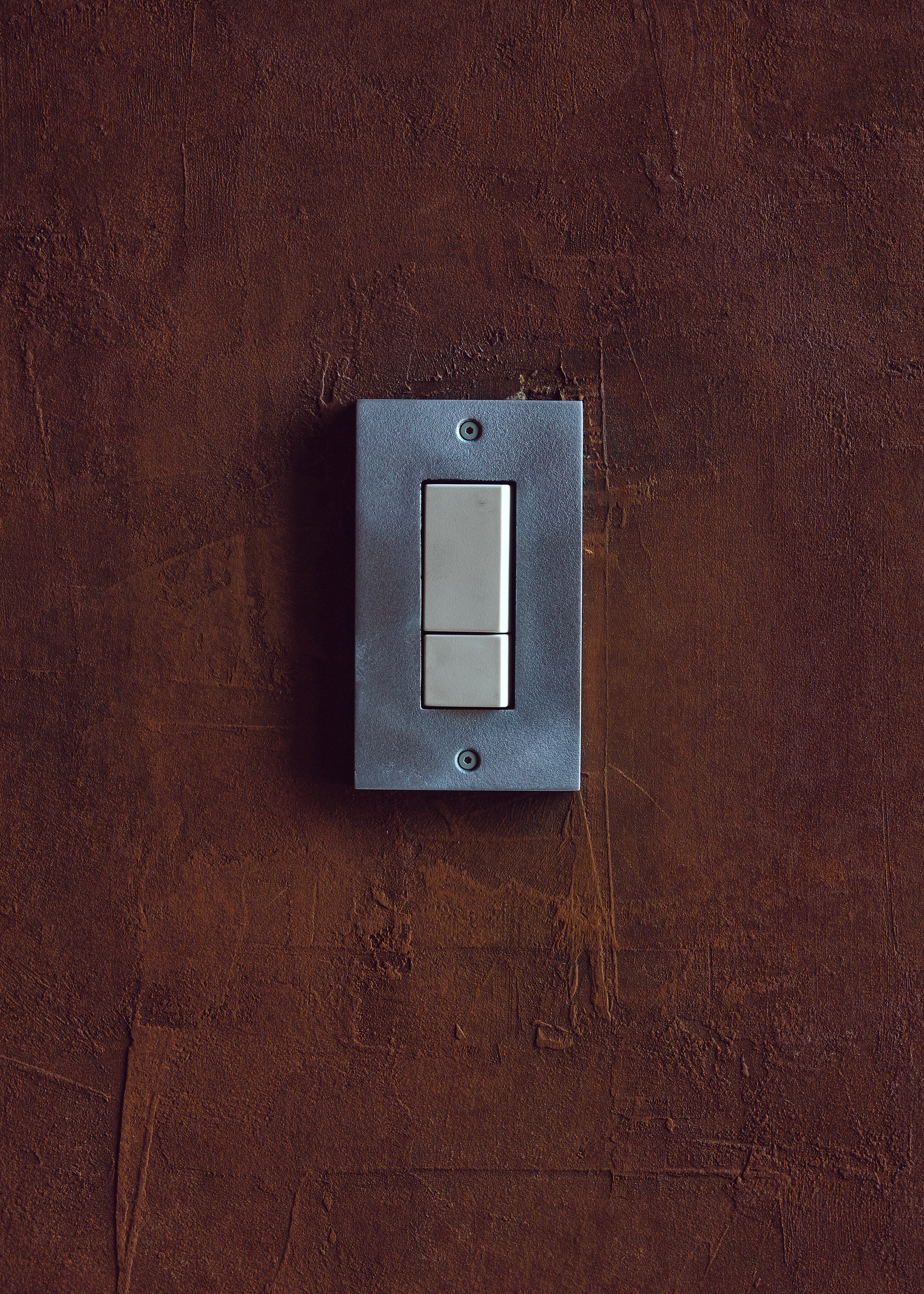 METAL PLATE 鋳肌 丹銅 1連2口