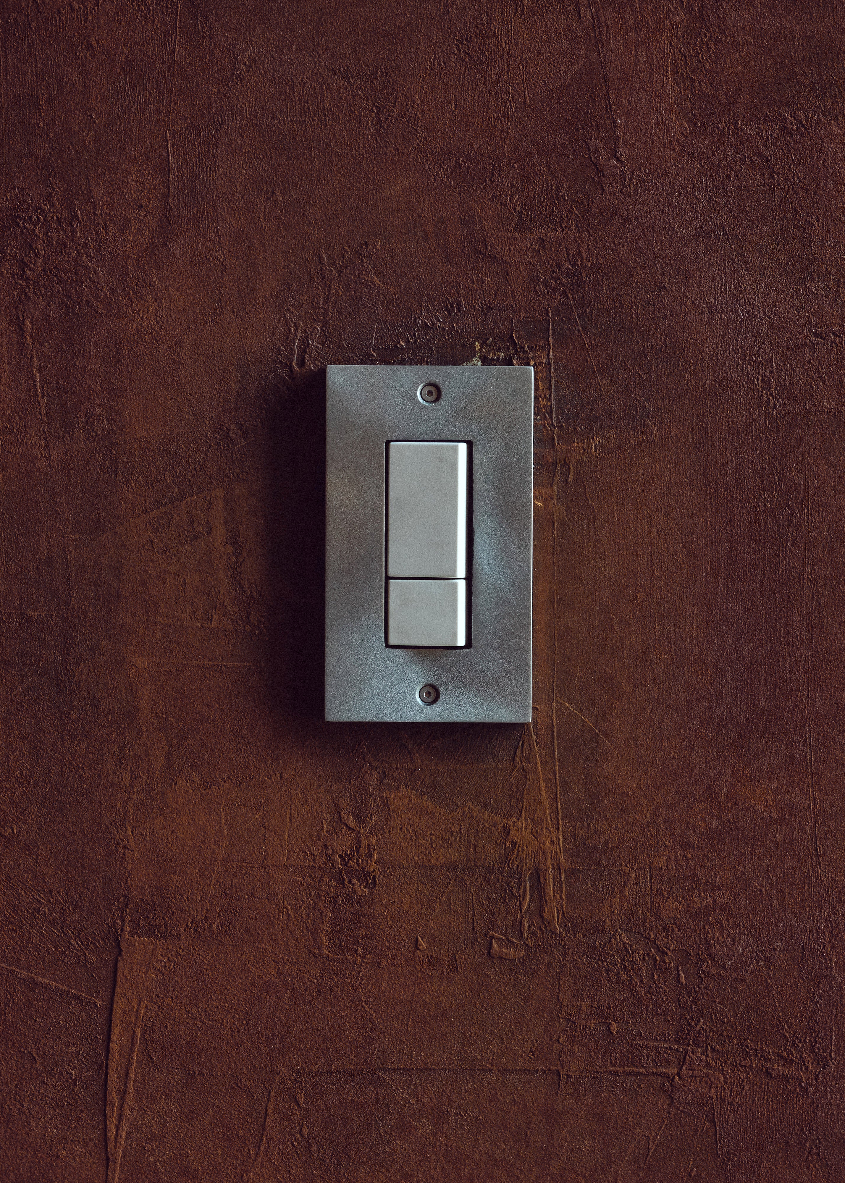 METAL PLATE 鋳肌 丹銅 1連2口