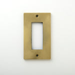 METAL PLATE 鋳肌 真鍮 1連3口