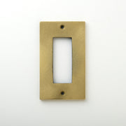 METAL PLATE 鋳肌 真鍮 1連3口