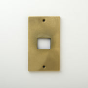 METAL PLATE 鋳肌 真鍮 1連1口