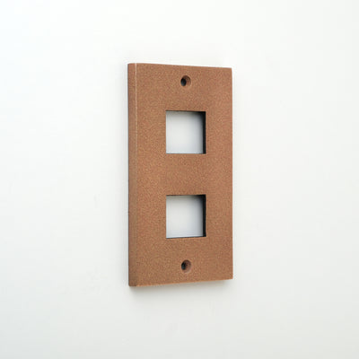 METAL PLATE 鋳肌 銅 1連2口