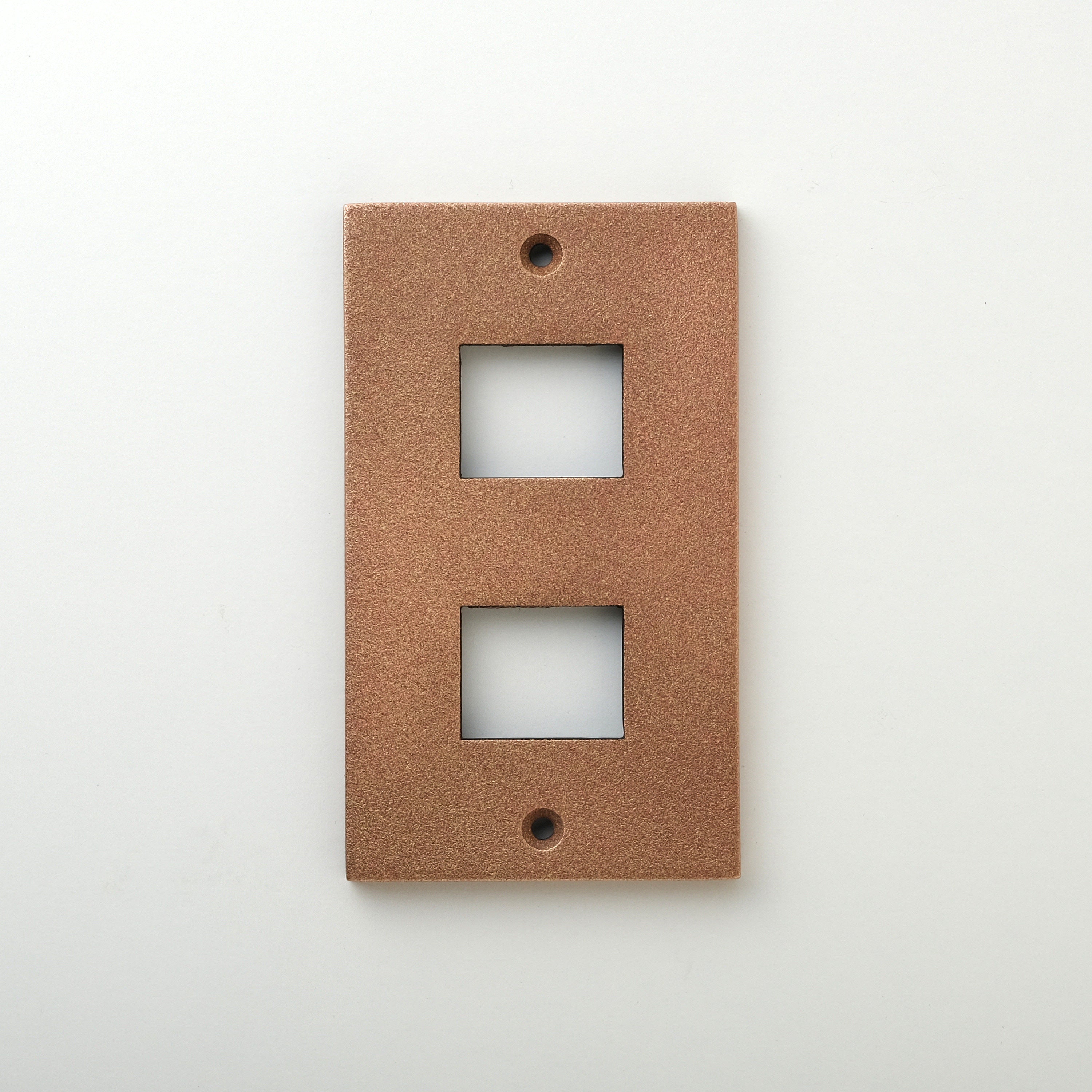 METAL PLATE 鋳肌 銅 1連2口