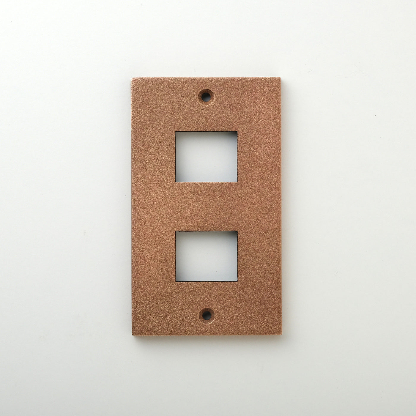 METAL PLATE 鋳肌 銅 1連2口