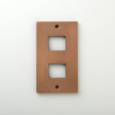 METAL PLATE 鋳肌 銅 1連2口