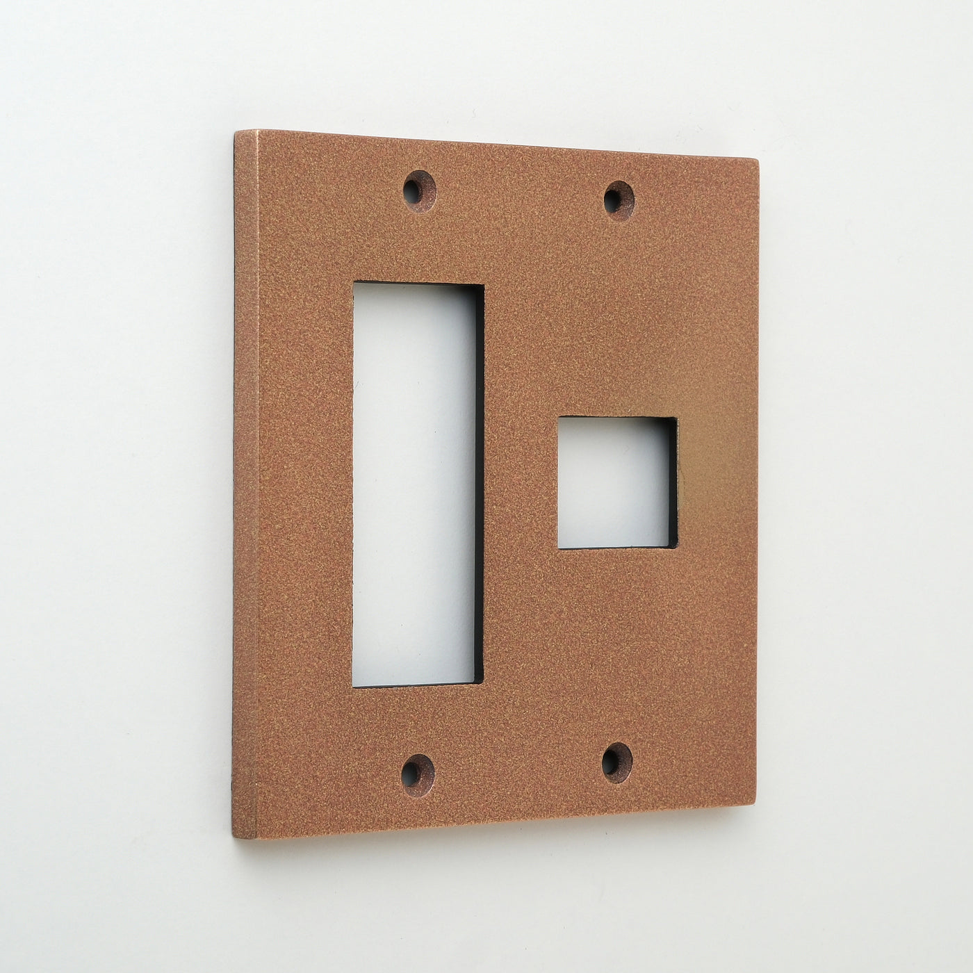 METAL PLATE 鋳肌 銅 2連1口＋3口