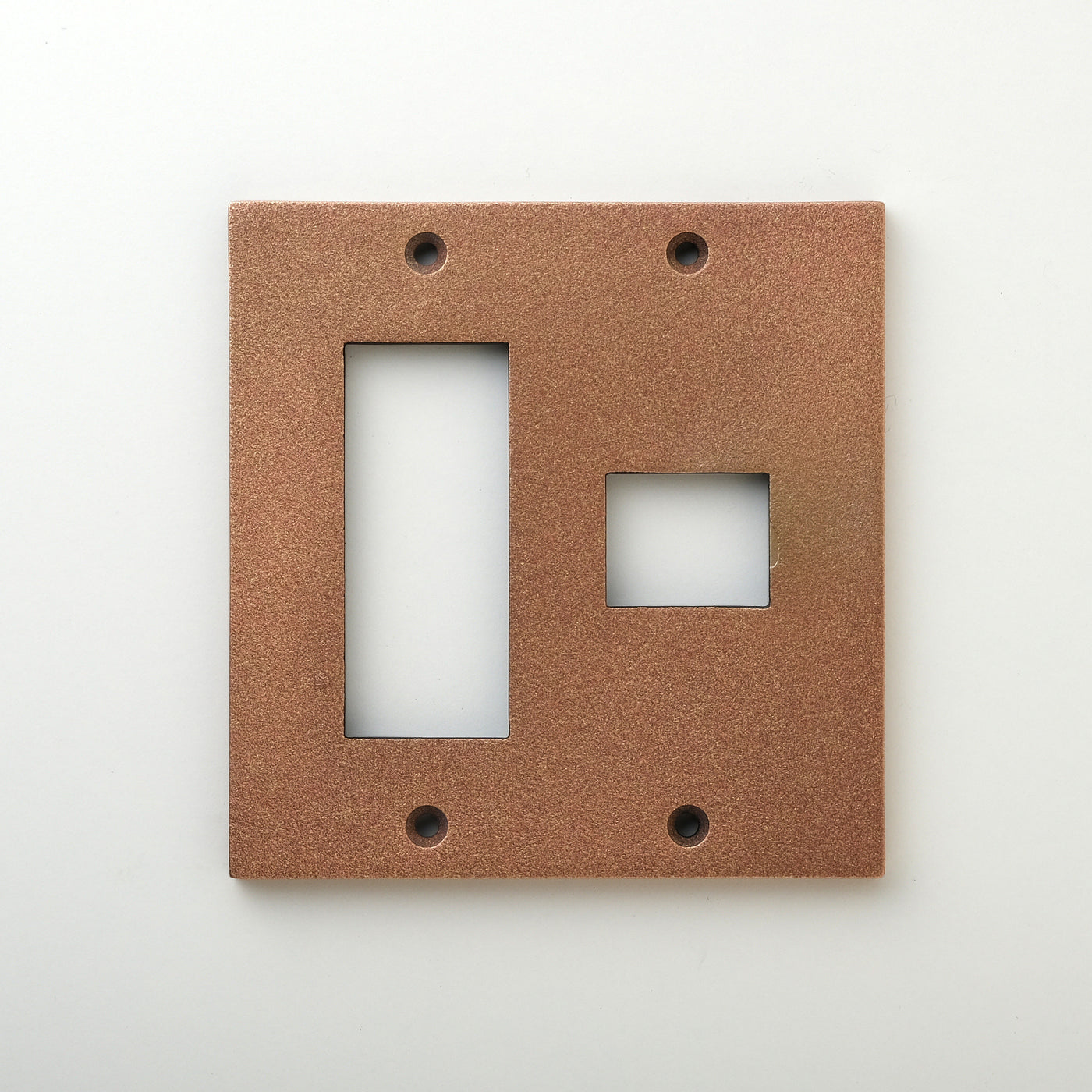 METAL PLATE 鋳肌 銅 2連1口＋3口