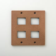 METAL PLATE 鋳肌 丹銅 2連2口＋2口