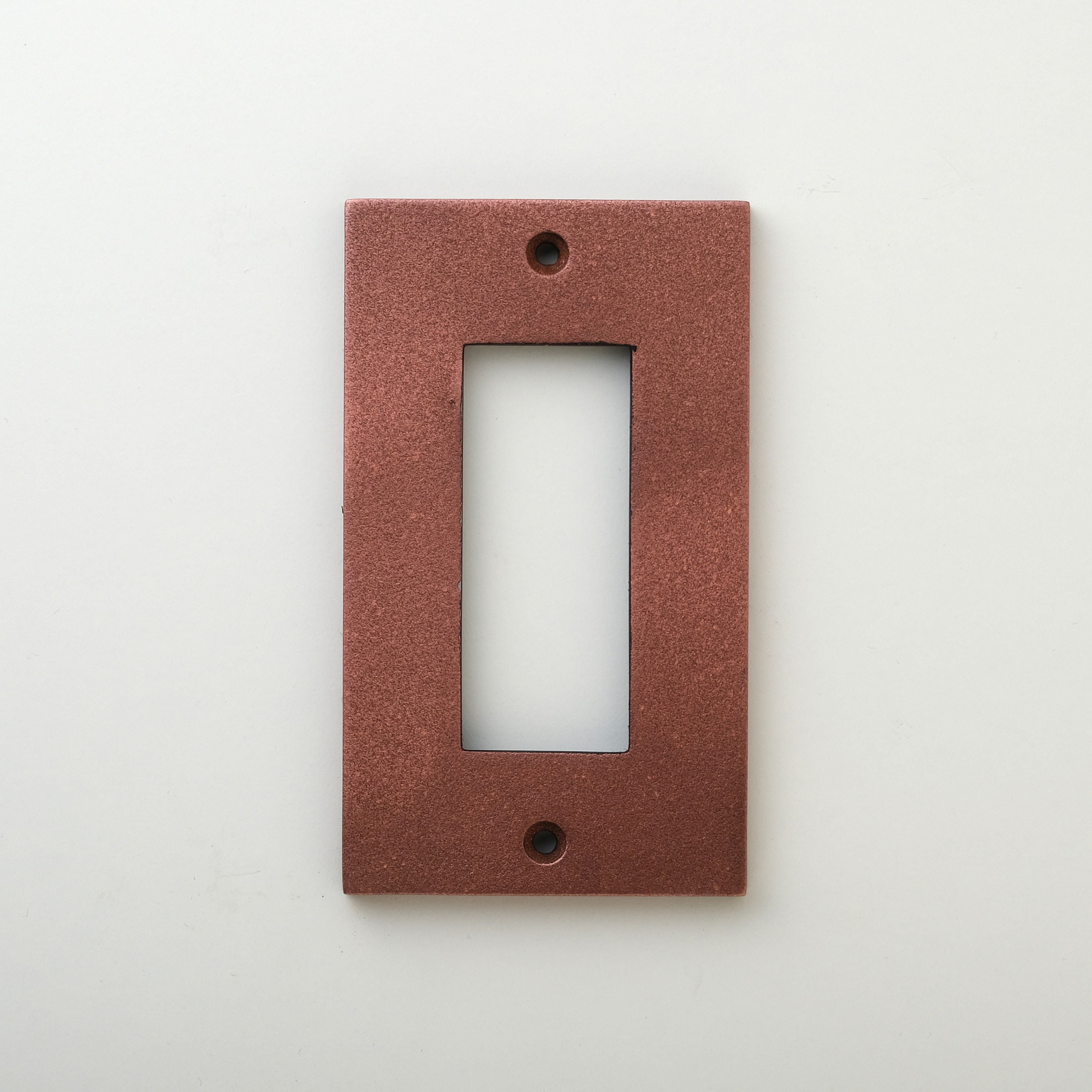 METAL PLATE 鋳肌 丹銅 1連3口