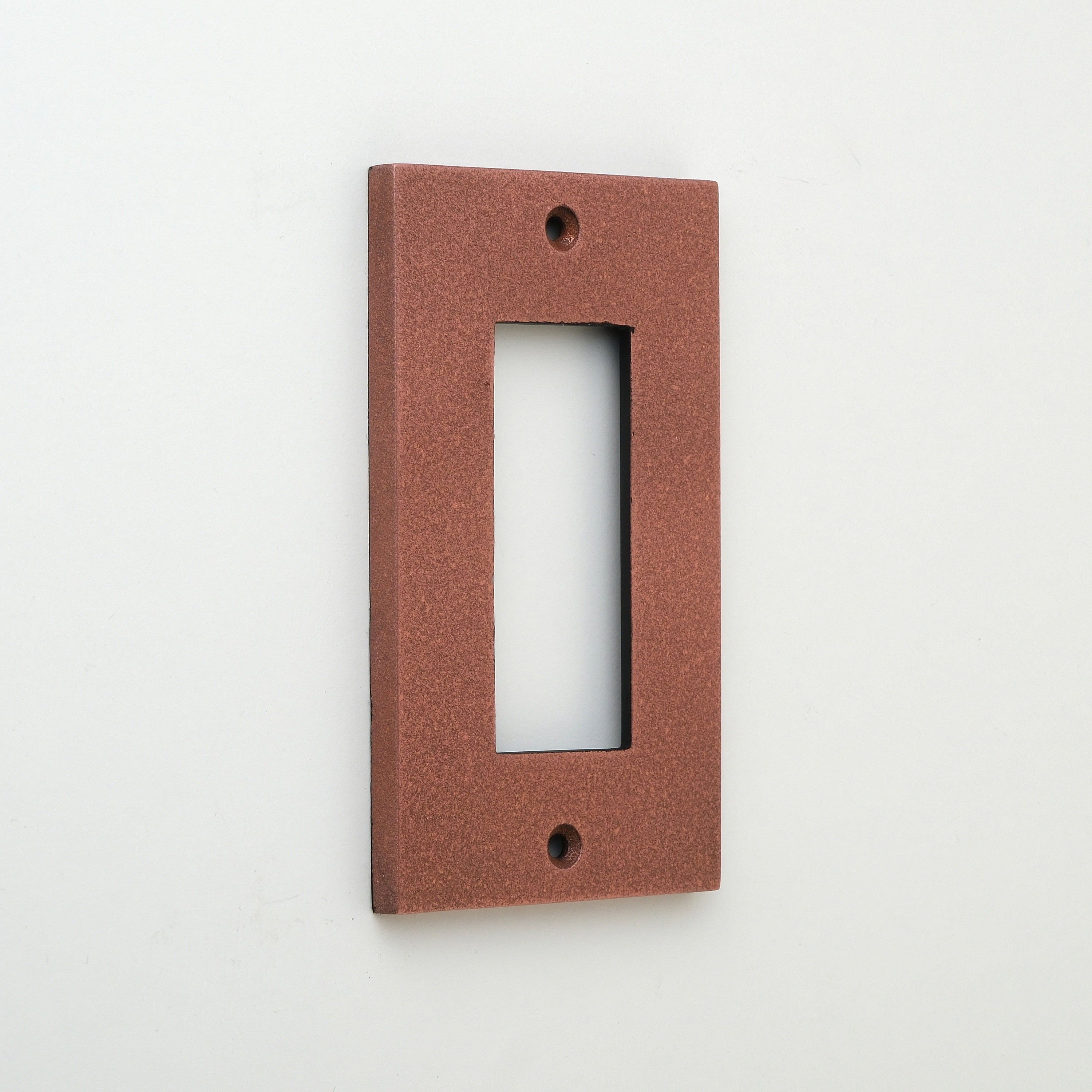 METAL PLATE 鋳肌 丹銅 1連3口