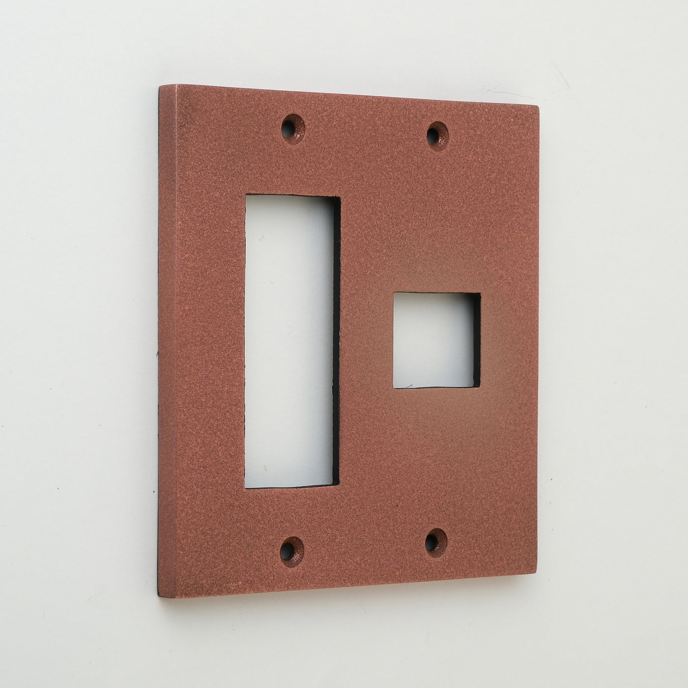 METAL PLATE 鋳肌 丹銅 2連1口＋3口