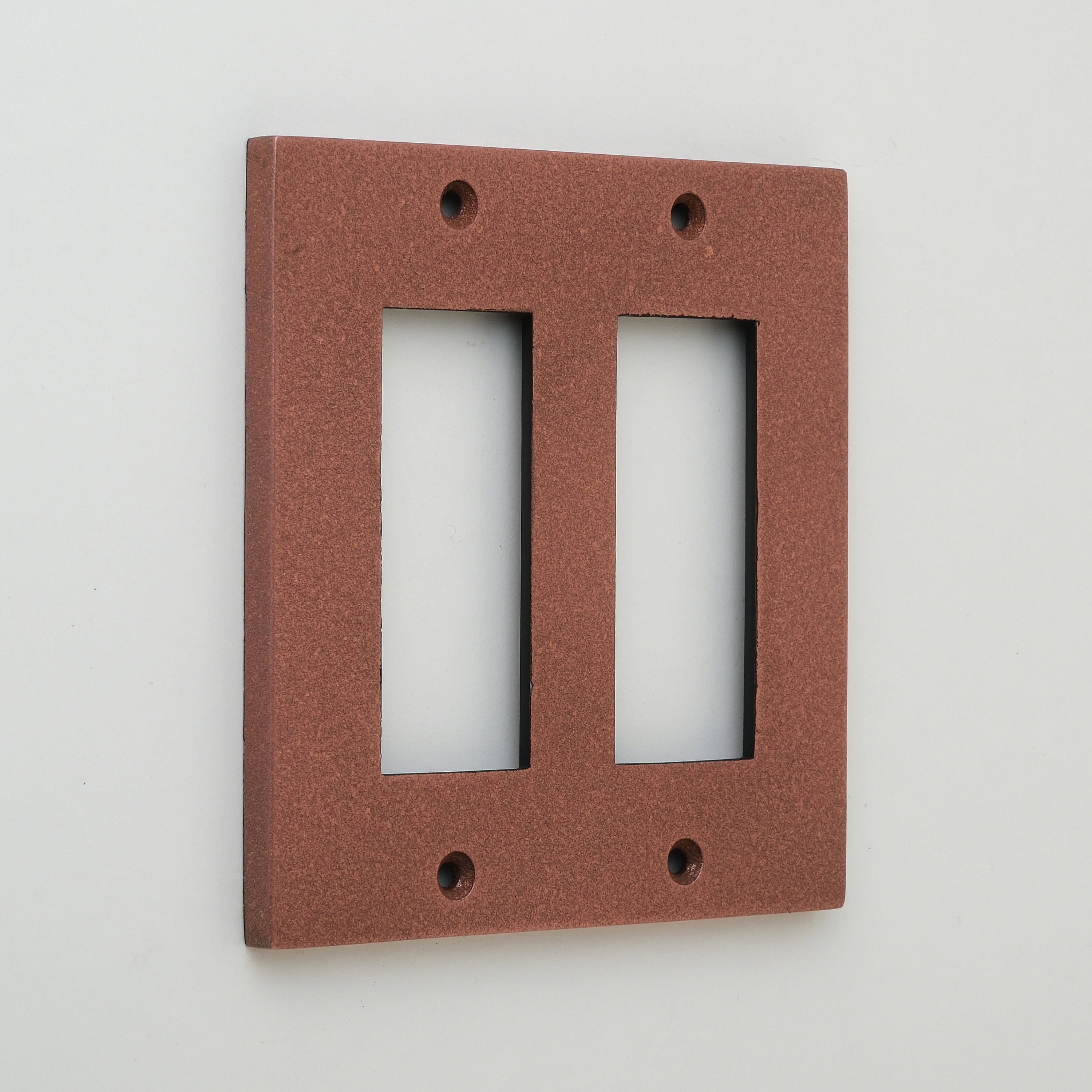 METAL PLATE 鋳肌 丹銅 2連3口＋3口