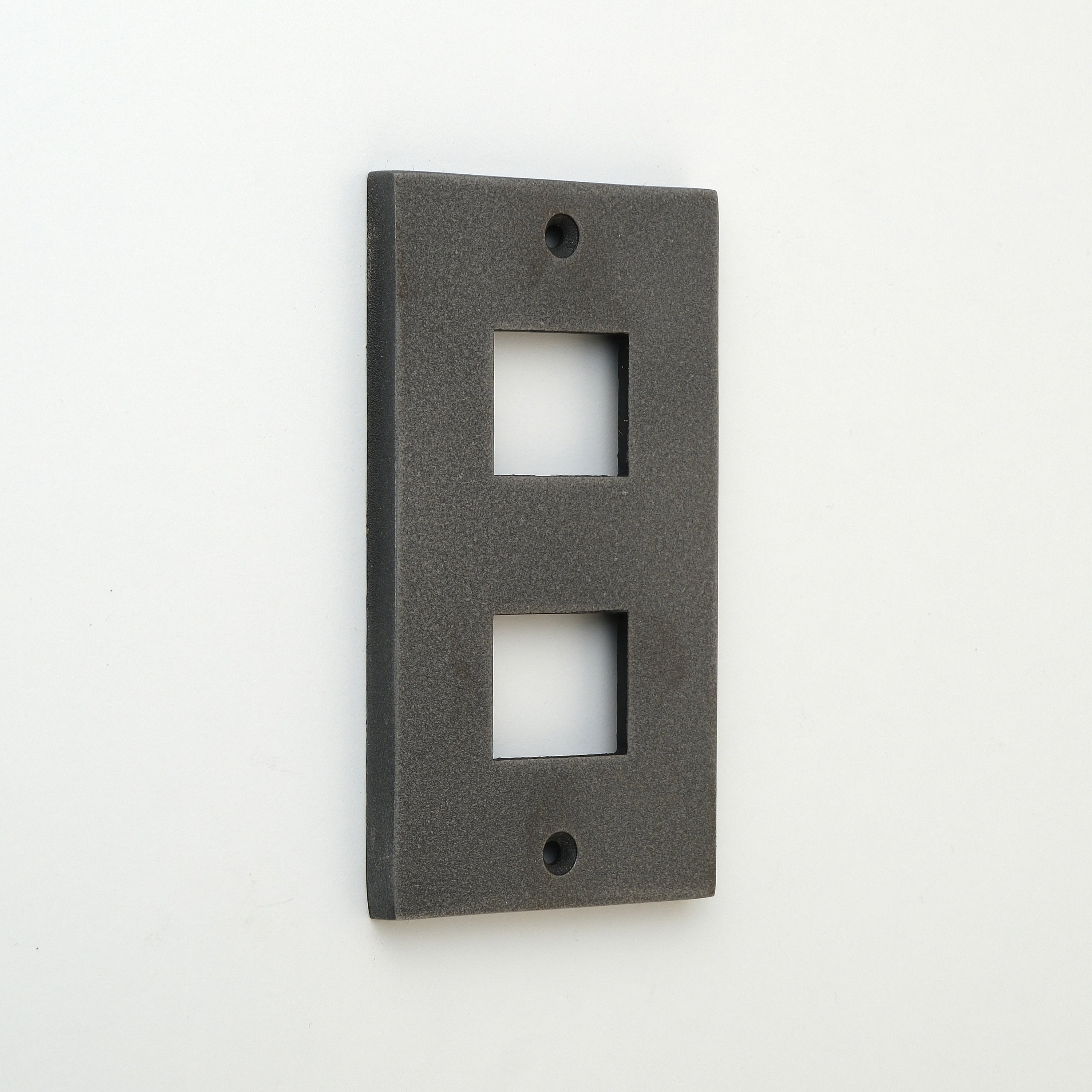 METAL PLATE 鋳肌 鉄 1連2口