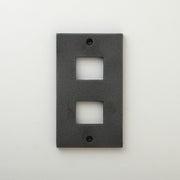 METAL PLATE 鋳肌 鉄 1連2口