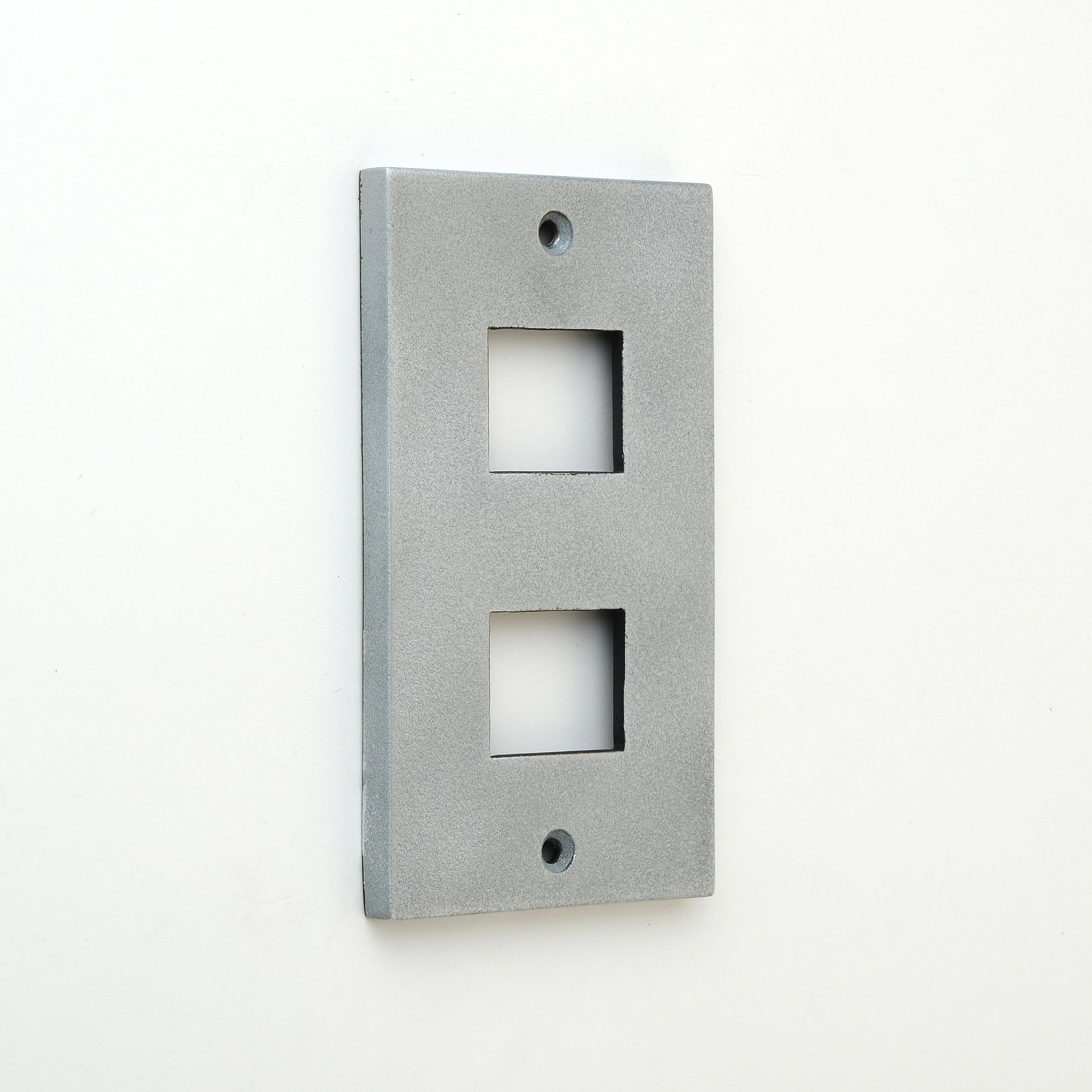 METAL PLATE 鋳肌 亜鉛 1連2口