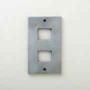 METAL PLATE 鋳肌 亜鉛 1連2口