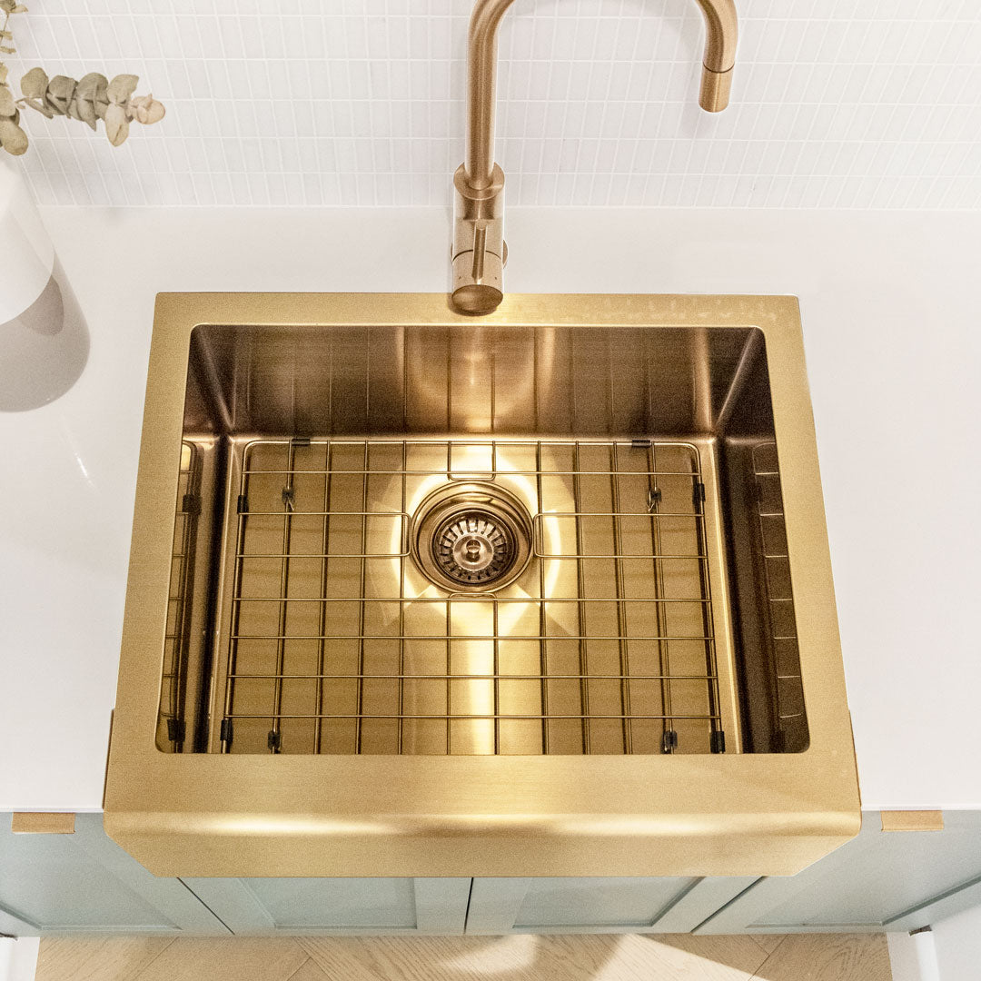 セバ/ベルファスト・シンクプロテクター 真鍮