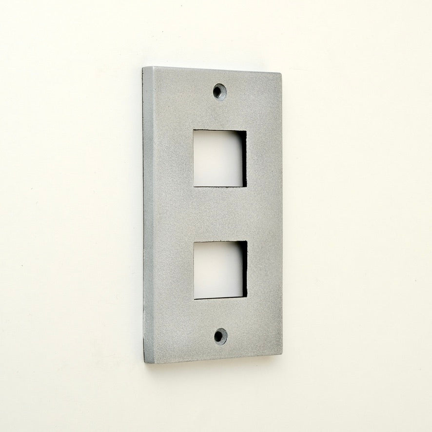 METAL PLATE 鋳肌 錫 1連2口