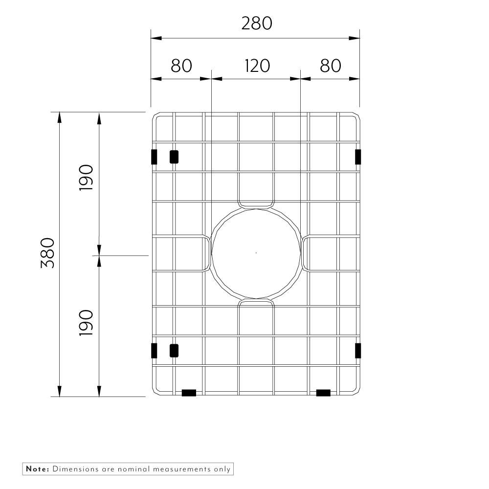 オンタリオ・Bシンクプロテクター 真鍮
