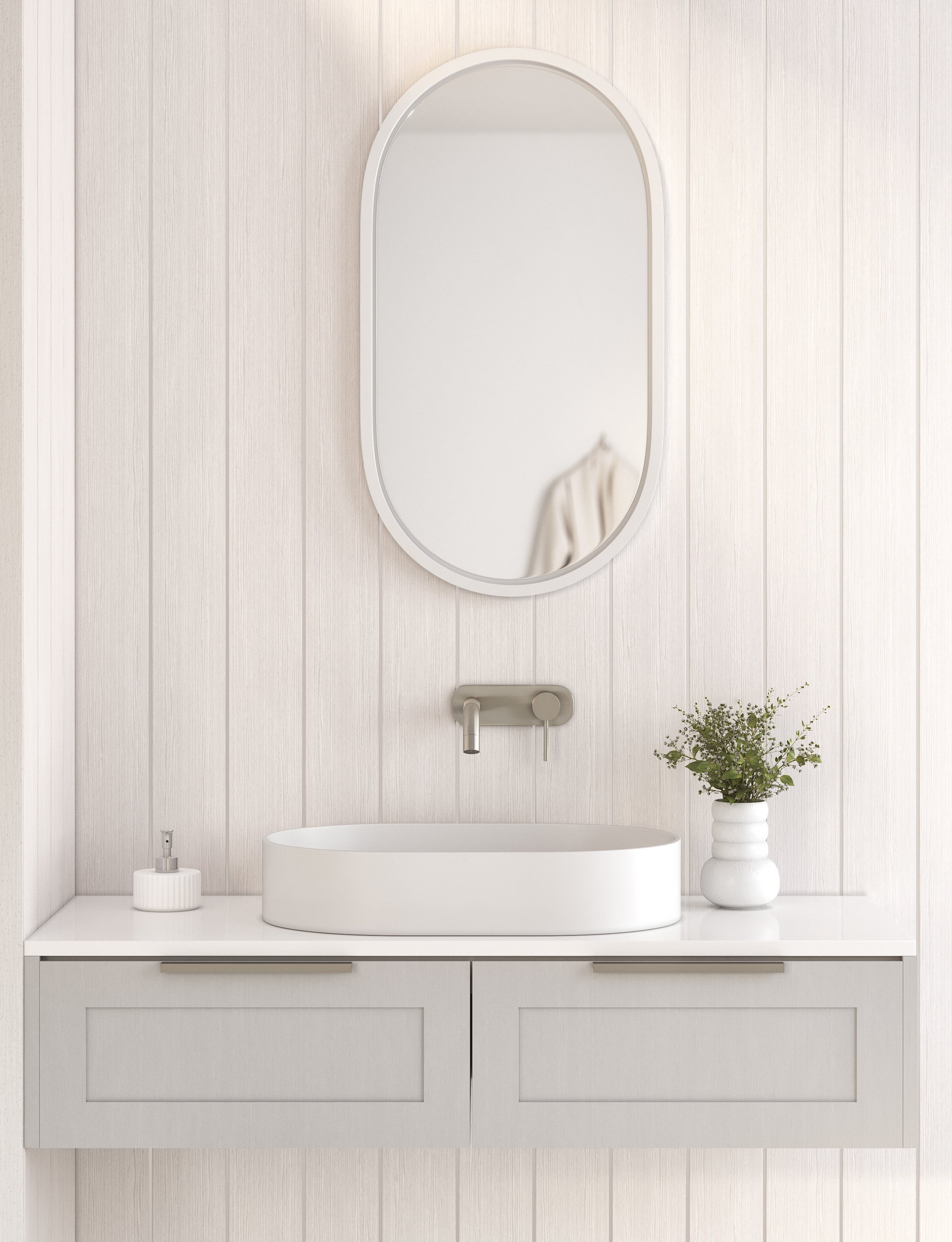 エリシアン・壁付混合水栓　壁付１穴レバーハンドル一体型