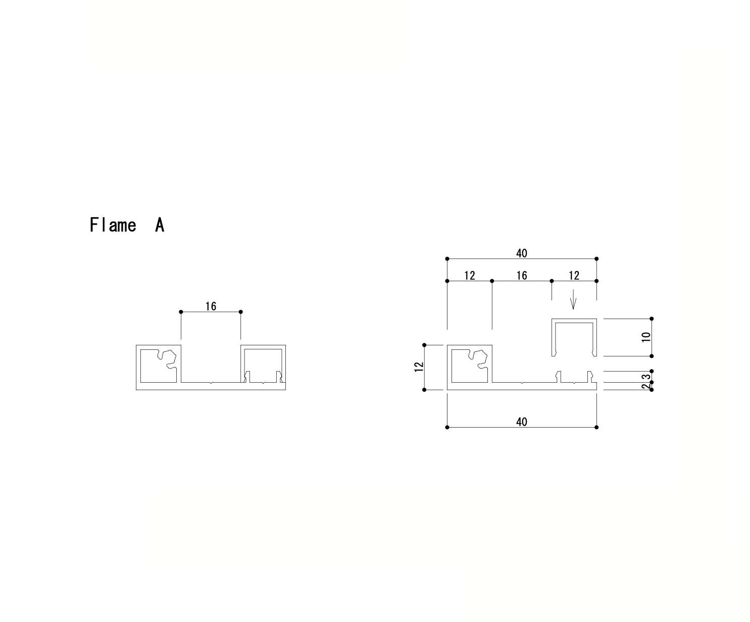 ［アルグリッド］- ALGRID　フレームA　色｜ホワイト 1820mm