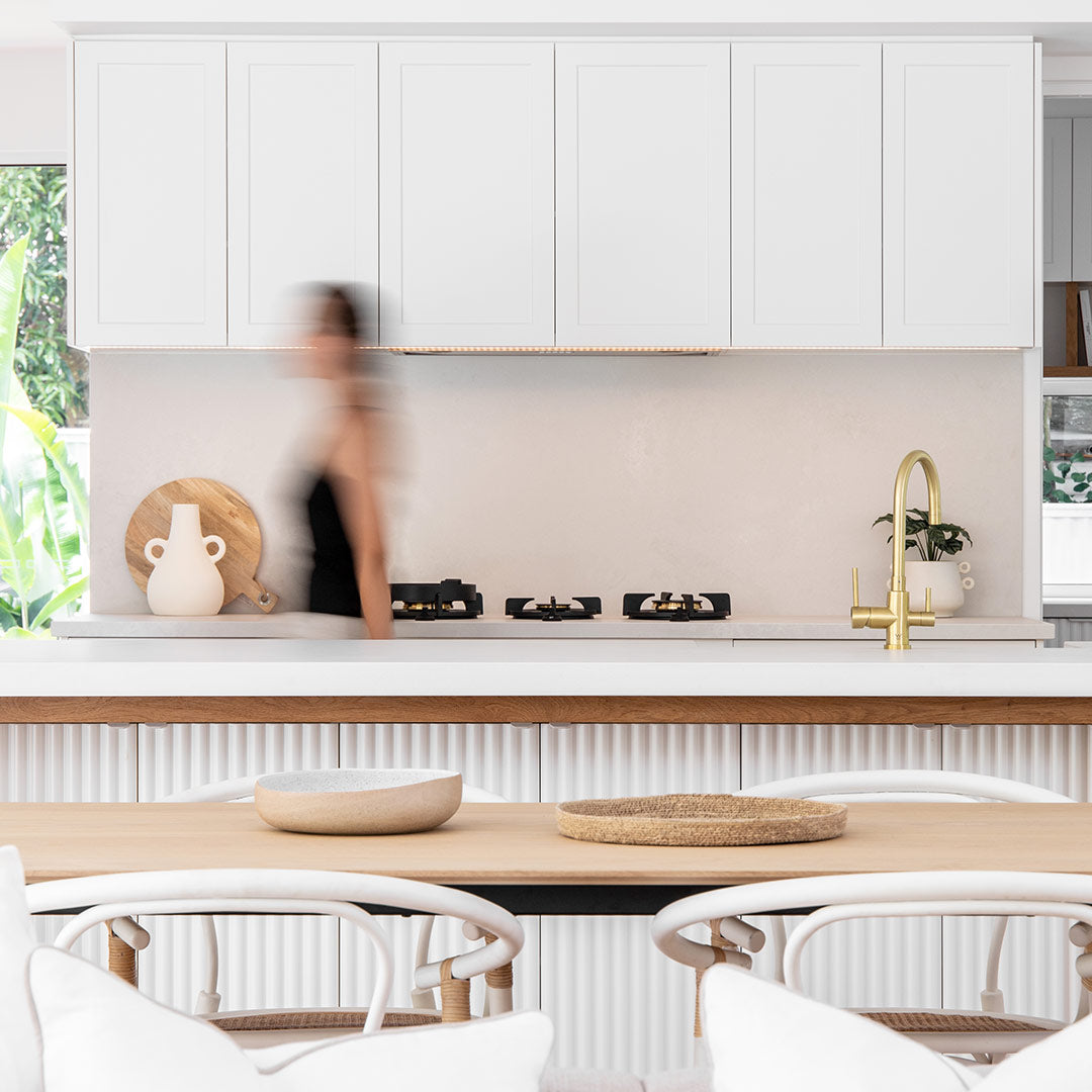 エリシアン・台付き1穴 浄水器内蔵キッチン用混合水栓 真鍮