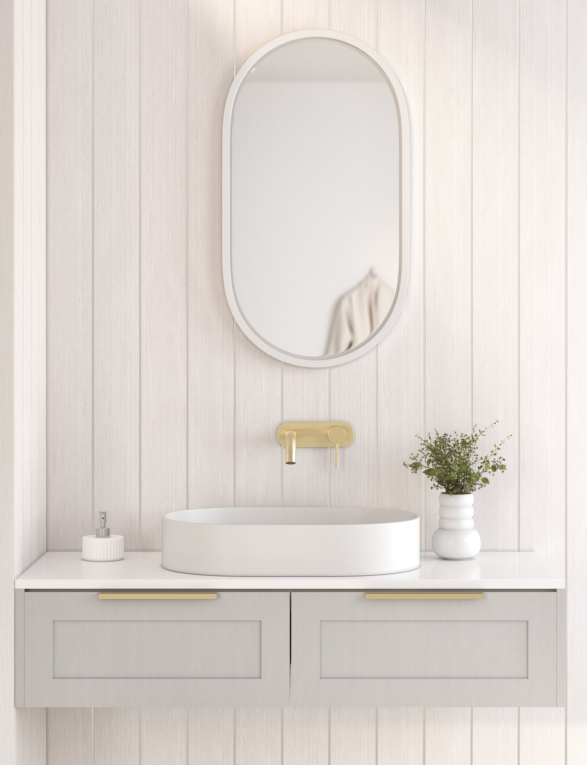 エリシアン・壁付混合水栓　壁付１穴レバーハンドル一体型