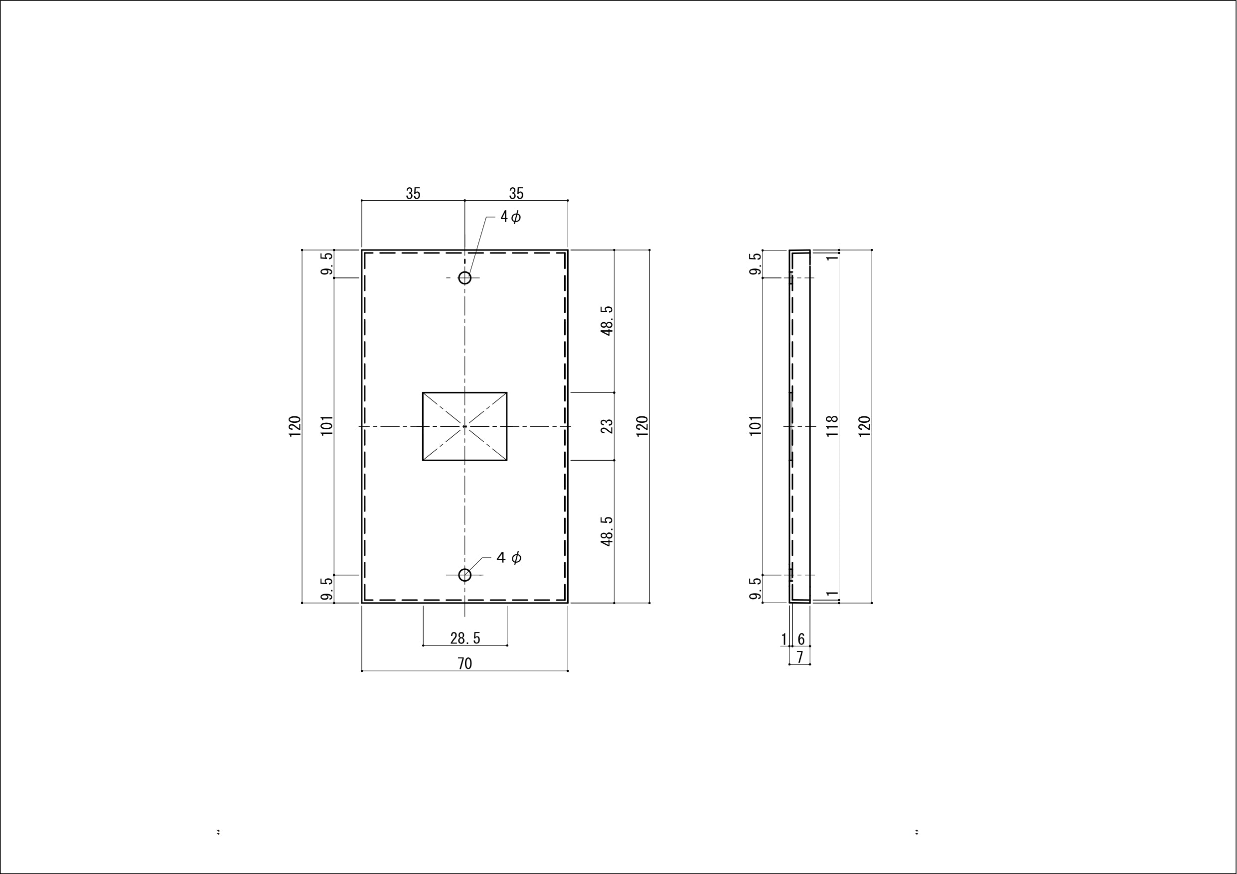 ステンレス（マットブラック）プレート１連１口用