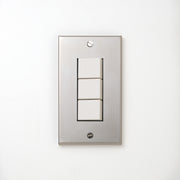 ステンレス（素地） プレート <br>+ NK スイッチトリプル ホワイト