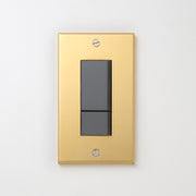 真鍮（素地） プレート <br>+ NK スイッチダブル グレー