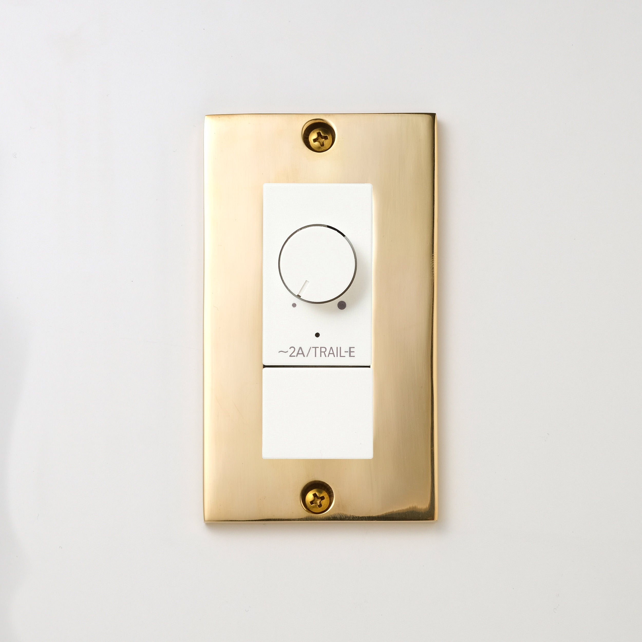 真鍮砂型鋳造（磨き）プレート <br>+ NK 逆位相制御方式ライトコントロール＋ブランクチップ付　 ホワイト