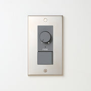 ステンレス素地 プレート <br>+ NK PWM制御方式(1ch)ライトコントロール＋片切、3路スイッチ　 グレー