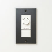 ステンレス（マットブラック）プレート <br>+ NK 逆位相制御方式ライトコントロール＋片切、3路スイッチ　 ホワイト