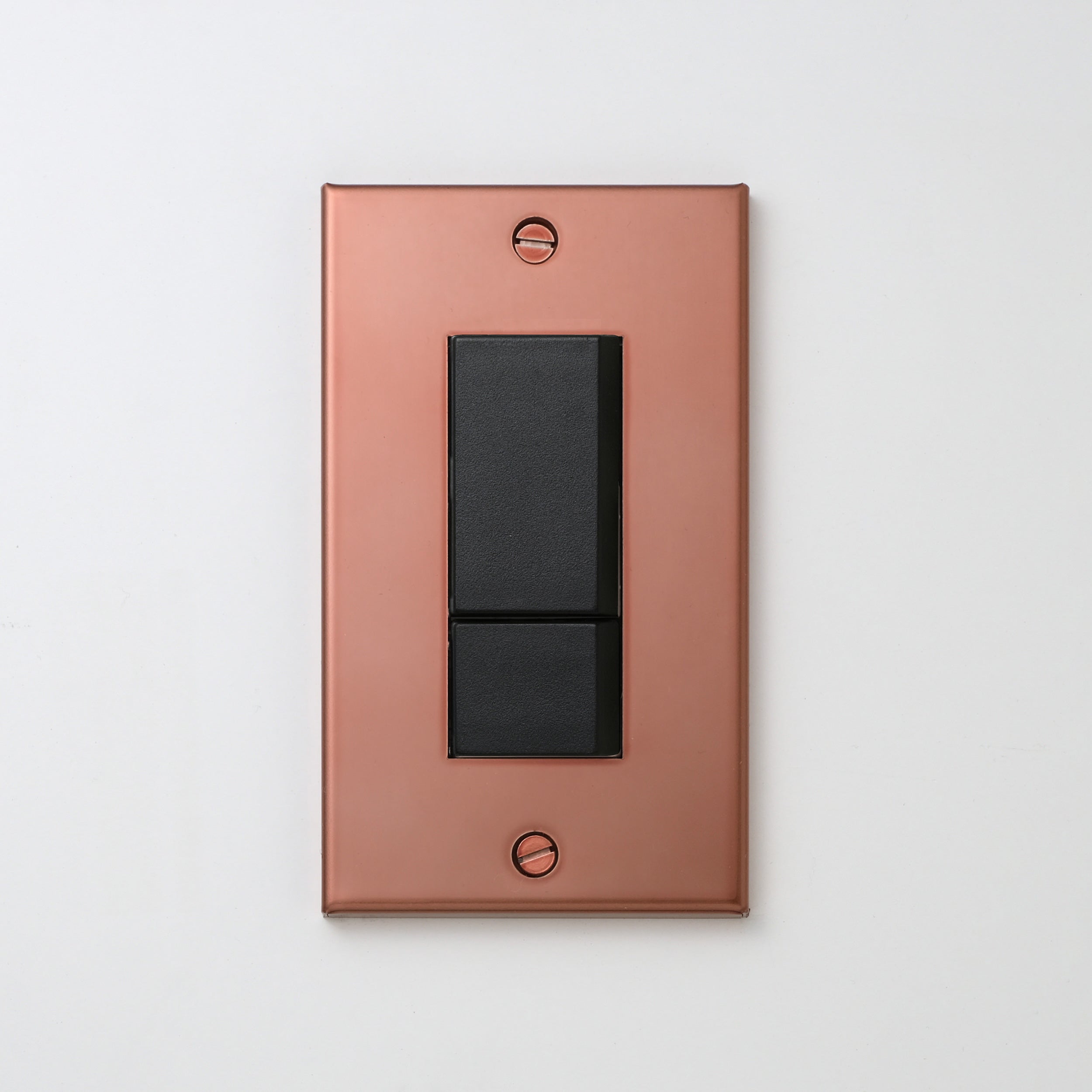 銅色（マット） プレート <br>+ NK スイッチダブル ブラック