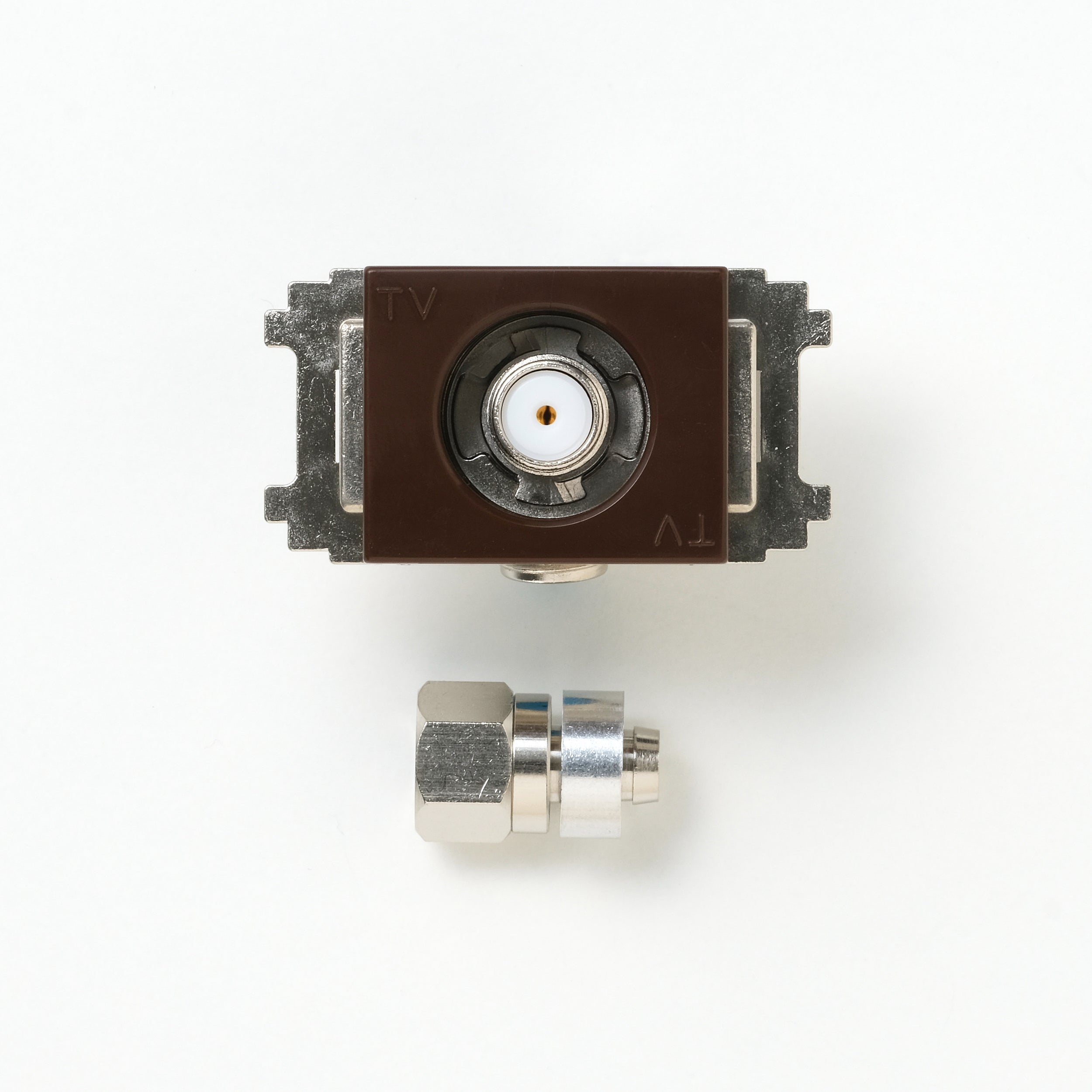 NKシリーズ　新4K8K衛星放送対応　埋込小型高シールドテレビ端子　チョコ