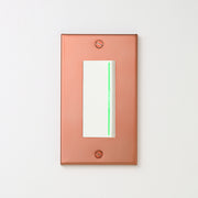 銅色（マット） プレート <br>+ NK 片切、3路ガイドランプ（グリーン）付スイッチシングル  ホワイト