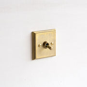 真鍮鋳造スイッチ（鋳肌） 半連１トグル　四角