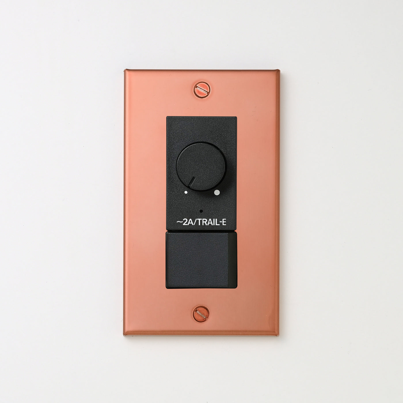 銅色（マット） プレート <br>+ NK 逆位相制御方式ライトコントロール＋片切、3路スイッチ　 ブラック