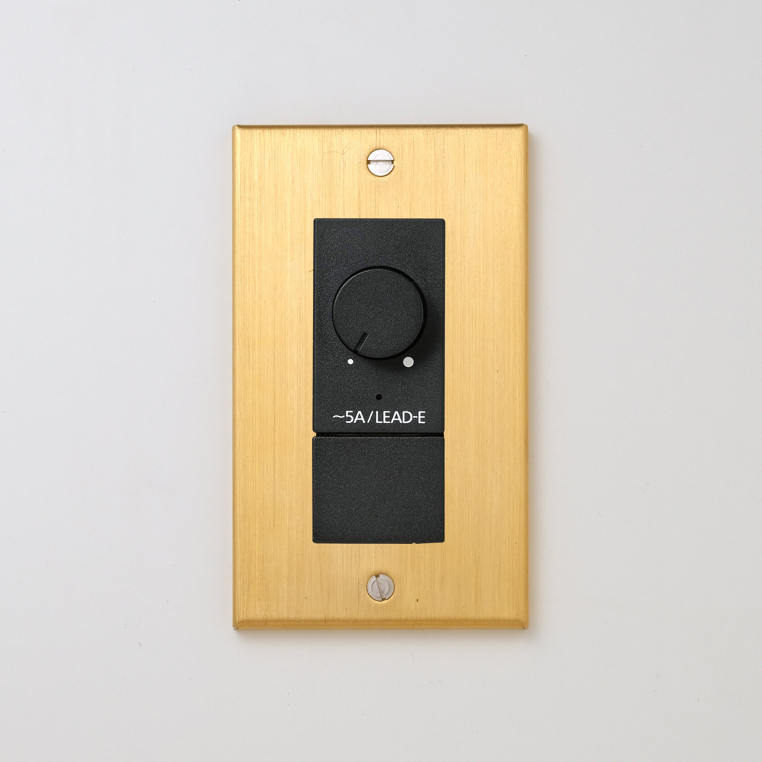 真鍮（ヘアライン） プレート <br>+ NK 正位相制御方式ライトコントロール＋ブランクチップ付　 ブラック