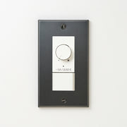 ステンレス（マットブラック）プレート <br>+ NK 正位相制御方式ライトコントロール＋片切、3路スイッチ　 ホワイト