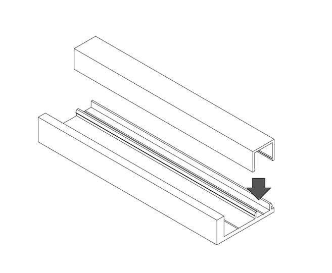 ［アルグリッド］- ALGRID 押縁　色｜ホワイト 1820mm