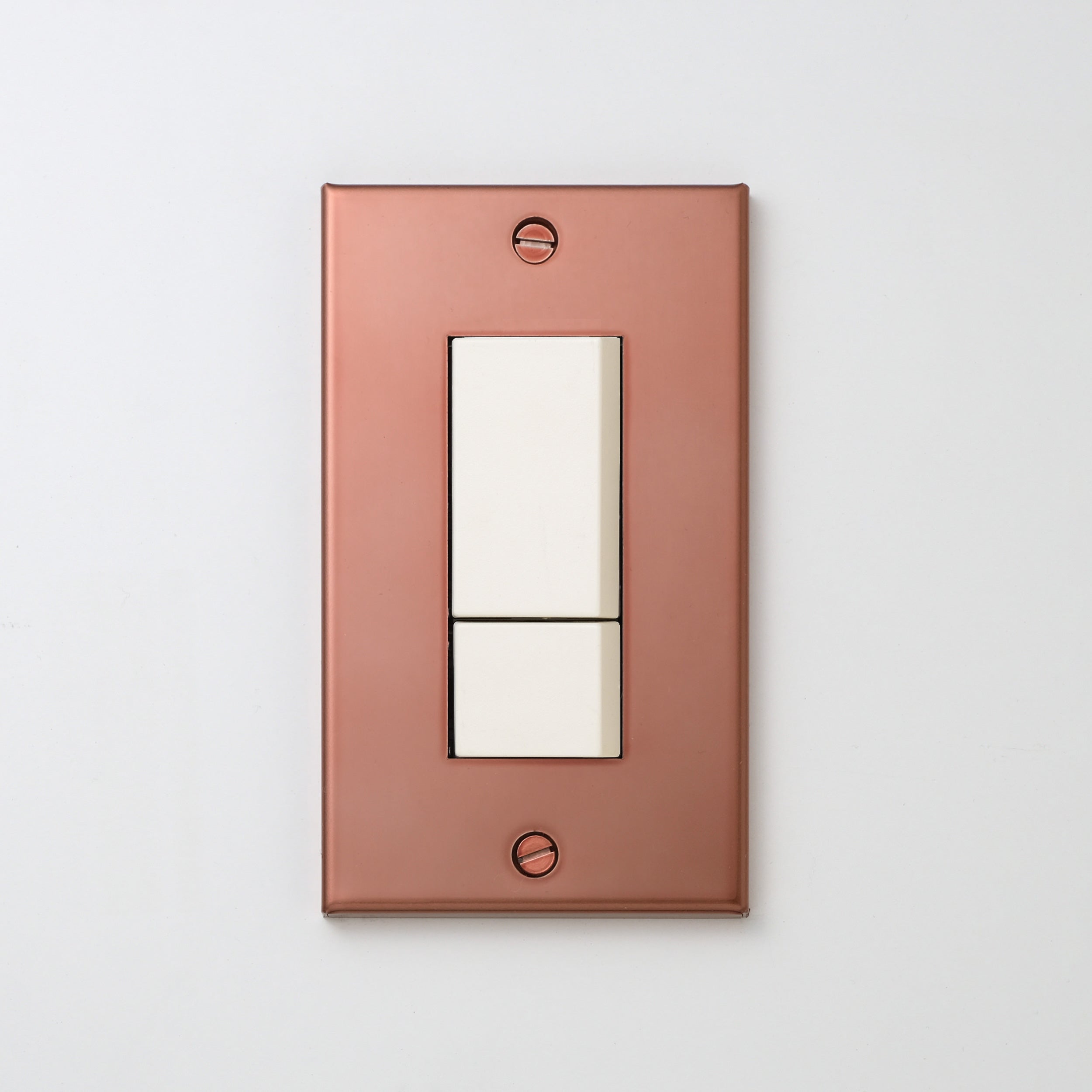 銅色（マット） プレート <br>+ NK スイッチダブル ホワイト