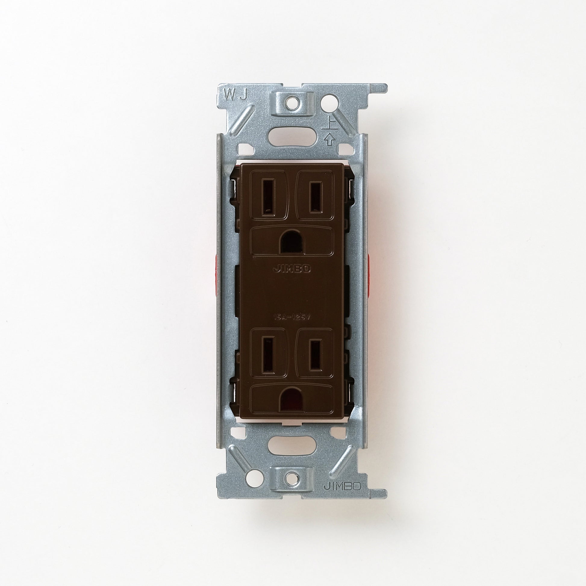 NKシリーズ　埋込接地（アース）ダブルコンセント　チョコ