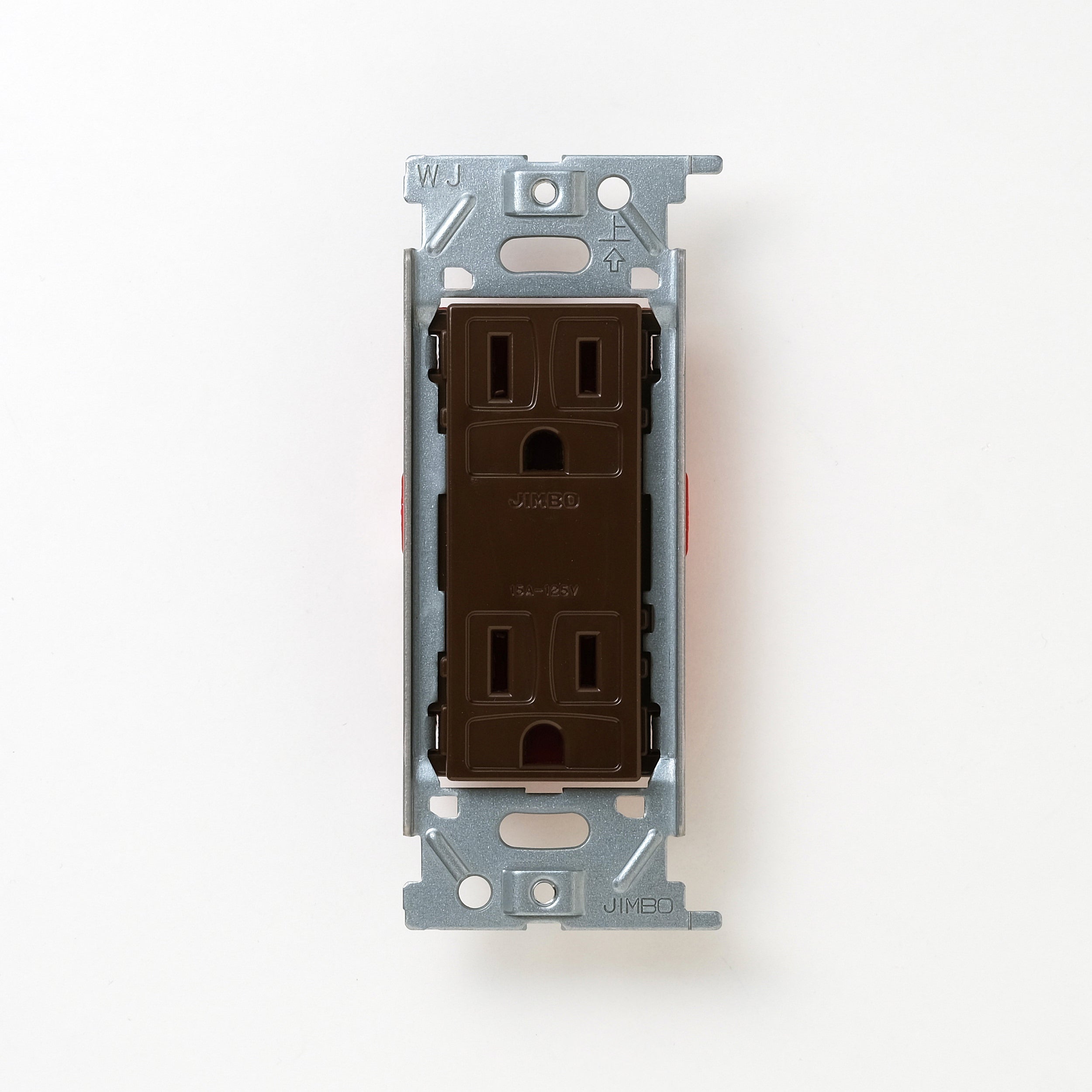 NKシリーズ　埋込接地（アース）ダブルコンセント　チョコ