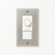 ステンレス（バイブレーション）プレート <br>+ NK 正位相制御方式ライトコントロール＋片切、3路スイッチ　 ホワイト